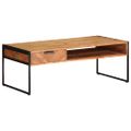 vidaXL Konferenčný stolík 110x55x40 cm, akáciový masív