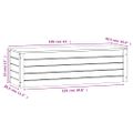 vidaXL Úložný box medovo-hnedý 109x36,5x33 cm masívna borovica