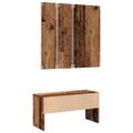 VidaXL Sada nábytku do predsiene Old Wood Engineered Wood