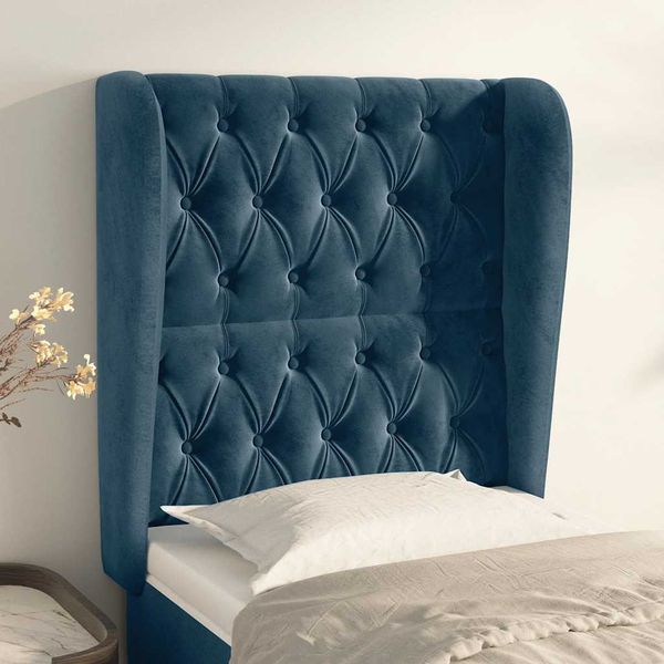 vidaXL Čelo postele so záhybmi tmavohnedé 83x23x118/128 cm zamat