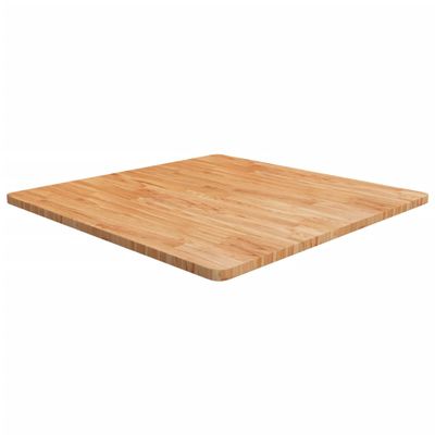 vidaXL Štvorcová stolová doska bledohnedá 90x90x2,5 cm lakovaný dub