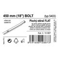 Stierka FLAT BULK (BOLT) 18"/450mm