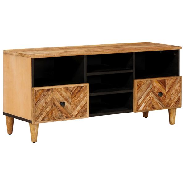 vidaXL Úložné skrine Hnedá 100 x 33,5 x 46 cm Masívne mango drevo