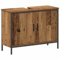 vidaXL Kúpeľňové umývadlové jednotky 3 ks Hnedá 80 x 30 x 60 cm