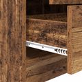 vidaXL Highboard so zásuvkou Staré drevo 45,5 x 34 x 127 cm