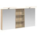 vidaXL Set kabinetov do kúpeľne 3 ks 140 x 14,5 x 70 cm