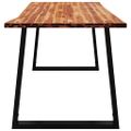 vidaXL Jedálenský stôl so živými hranami 160x80x75 cm akáciový masív