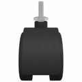 vidaXL Kolieska 12 ks Čierna 40,1 x 37,8 mm PP a železo