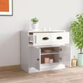 vidaXL Komoda lesklá biela 70x35,5x67,5 cm spracované drevo