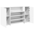 vidaXL Recepčný pult biely 180x50x103,5 cm, umelé drevo