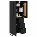 vidaXL Highboard 2 ks Čierny dub 69,5 x 34 x 180 cm