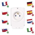 EMOS P53893 ochrana pred preťažením 1 zásuvka + RJ45
