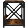 vidaXL Stojan na tlačiareň 2-posch. dymový dub 44x26x31,5cm kom. drevo