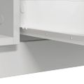 vidaXL Komoda so zásuvkami, biela 100,5x35x98,5 cm, kompozitné drevo