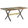 vidaXL Jedálenský stôl 160x80x76 cm, recyklovaný masív