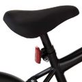 vidaXL Detský bicykel s predným nosičom 16 palcový čierny a oranžový