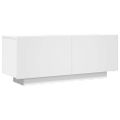 vidaXL TV skrinka biela 100x35x40 cm spracované drevo