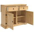 vidaXL Kuchynský ostrovný set 2 ks Medový vosk 112 x 70 x 91,5 cm