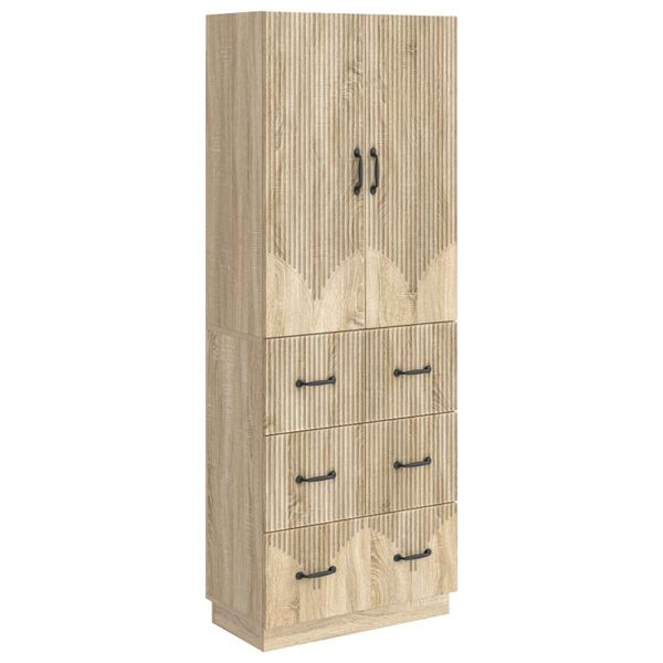 vidaXL Sada skríň 2 pcs Dub sonoma 66 x 34,5 x 87 cm Kompozitné drevo