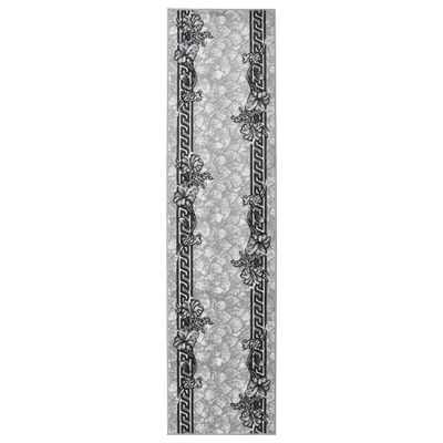 vidaXL Koberec behúň BCF sivý 80x350 cm
