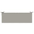 vidaXL Podložka na sedadlo SOEST 100% polyester Sivá 120 x 40 x 10 cm