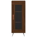 vidaXL Komoda hnedý dub 34,5x34x90 cm spracované drevo