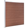 vidaXL Záhradný plot WPC 353x186 cm hnedý