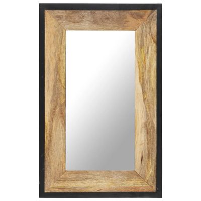 vidaXL Zrkadlo 80x50 cm masívne mangovníkové drevo