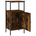 vidaXL Nočný stolík dymový dub 41x31x80 cm kompozitné drevo