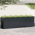 vidaXL Úložisko na 6 košov Wheelie Čierna 408 x 77,5 x 121,5 cm