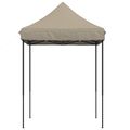 vidaXL Párty stan 200 x 200 x 306 cm Sivohnedá Oxfordská látka