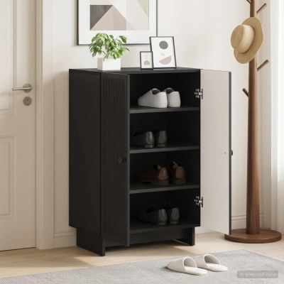 vidaXL Skriňa na topánky EDE 59,5 x 39,5 x 90 cm Kompozitné drevo