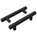 vidaXL Rukoväť skrine 2 ks Čierna 150 x 12,3 x 35,2 mm Nerezová oceľ