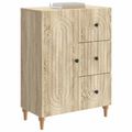vidaXL Servírovacia skriňa so zásuvkou Dub sonoma 66 x 34,5 x 90 cm