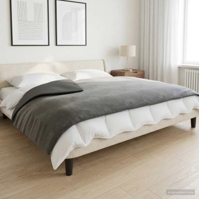 vidaXL Záťažová deka Antracitová 120 x 180 cm 9 kg 100% Bavlna 205T