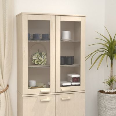 vidaXL Nadstavec na komodu HAMAR, medovo hnedý 85x35x100 cm, borovica