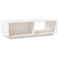 vidaXL Konferenčný stolík biely 110x50x33,5 cm borovicový masív