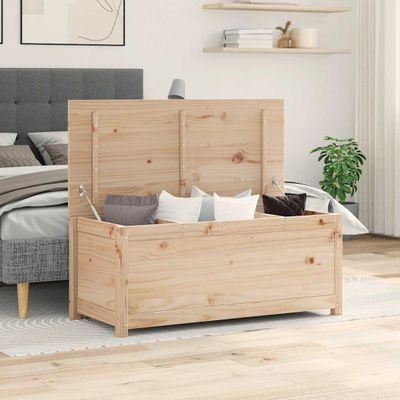 vidaXL Úložný box 110x50x45,5 cm masívna borovica