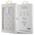 Obal Guess pre iPhone 15 Pro Max 6,7" GUHCP15XG4GFPI ružová HC PU 4G Metal Logo