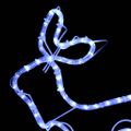 vidaXL Vianočná vonkajšia dekorácia so sobmi a saňami 252 LED diód