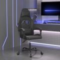 vidaXL Otočná herná stolička čierna umelá koža