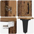vidaXL Highboard Staré drevo 69,5 x 34 x 180 cm Kompozitné drevo