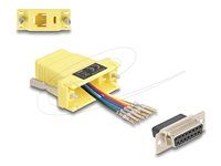 D-Sub 15 pin female to RJ12 female Assem