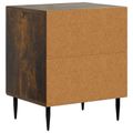 vidaXL Nočný stolík 2 ks Dymový dub 43 x 34,5 x 50 cm Kompozitné drevo