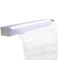 vidaXL Bazénová fontána/vodopád s LED nehrdzavejúca oceľ 110 cm