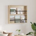 vidaXL Regál na časopisy Sonoma dub 80 x 12 x 70 cm Kompozitné drevo