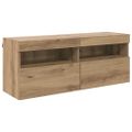 vidaXL TV nástenná skriňa 100 x 30 x 40 cm Remeselný dub
