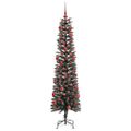 vidaXL Umelý vianočný stromček Zelená 180 cm PVC, plast a oceľ