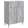 vidaXL Servírovacia skriňa so zásuvkou Sivá sonoma 66 x 34,5 x 90 cm