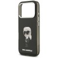 Puzdro Karl Lagerfeld pre iPhone 17 Pro 6,3" IML Aquarelle Karl & Logo MagSafe čierna